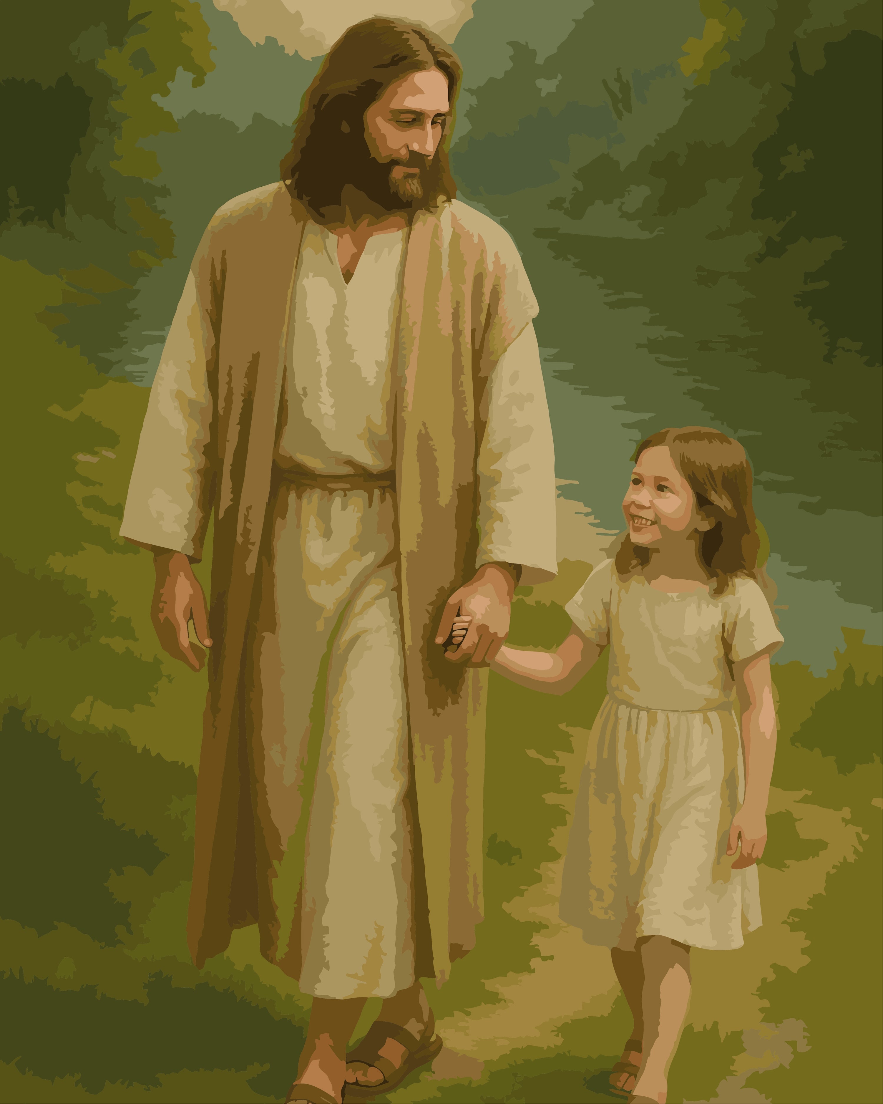 Walk in His Light | Paint By Numbers