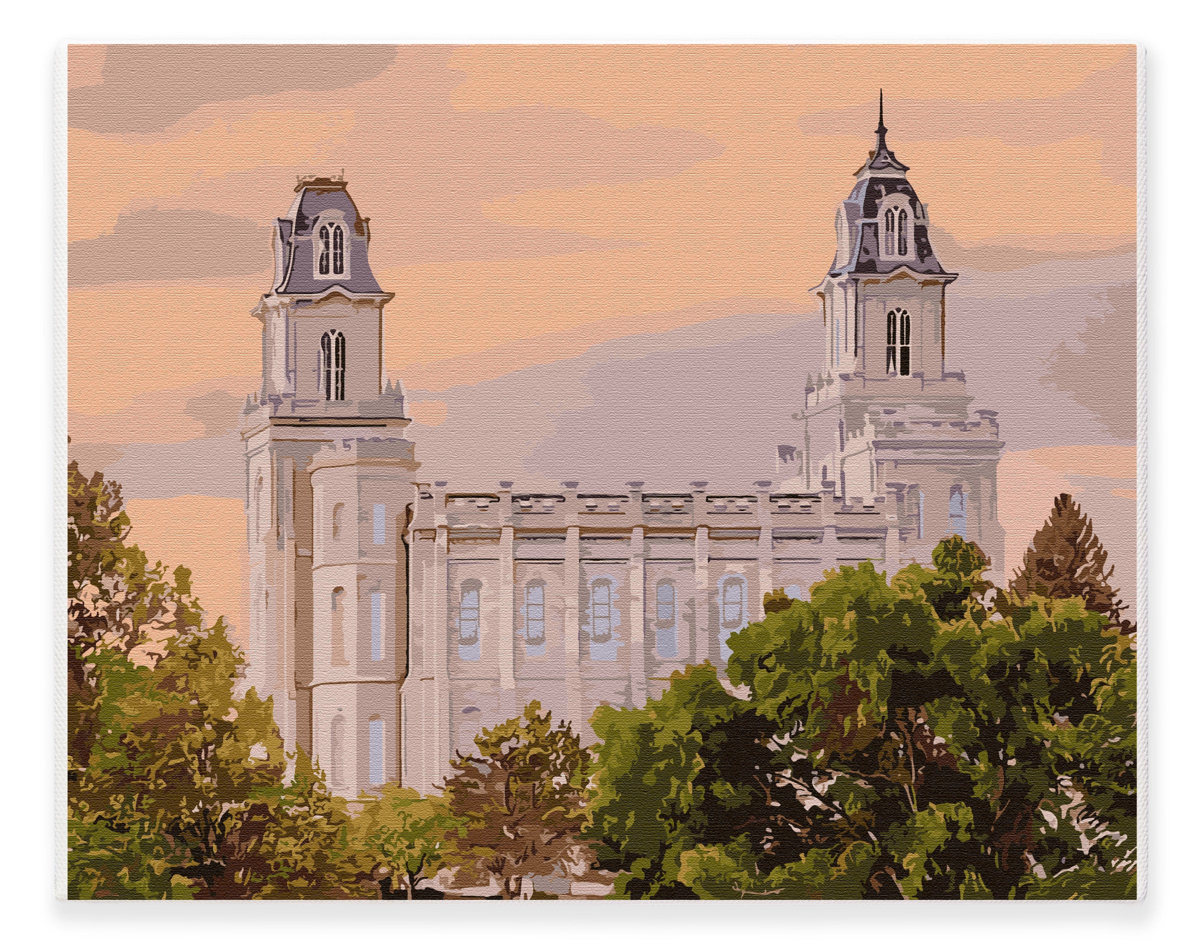 Manti Utah Temple | Paint By Numbers Kit