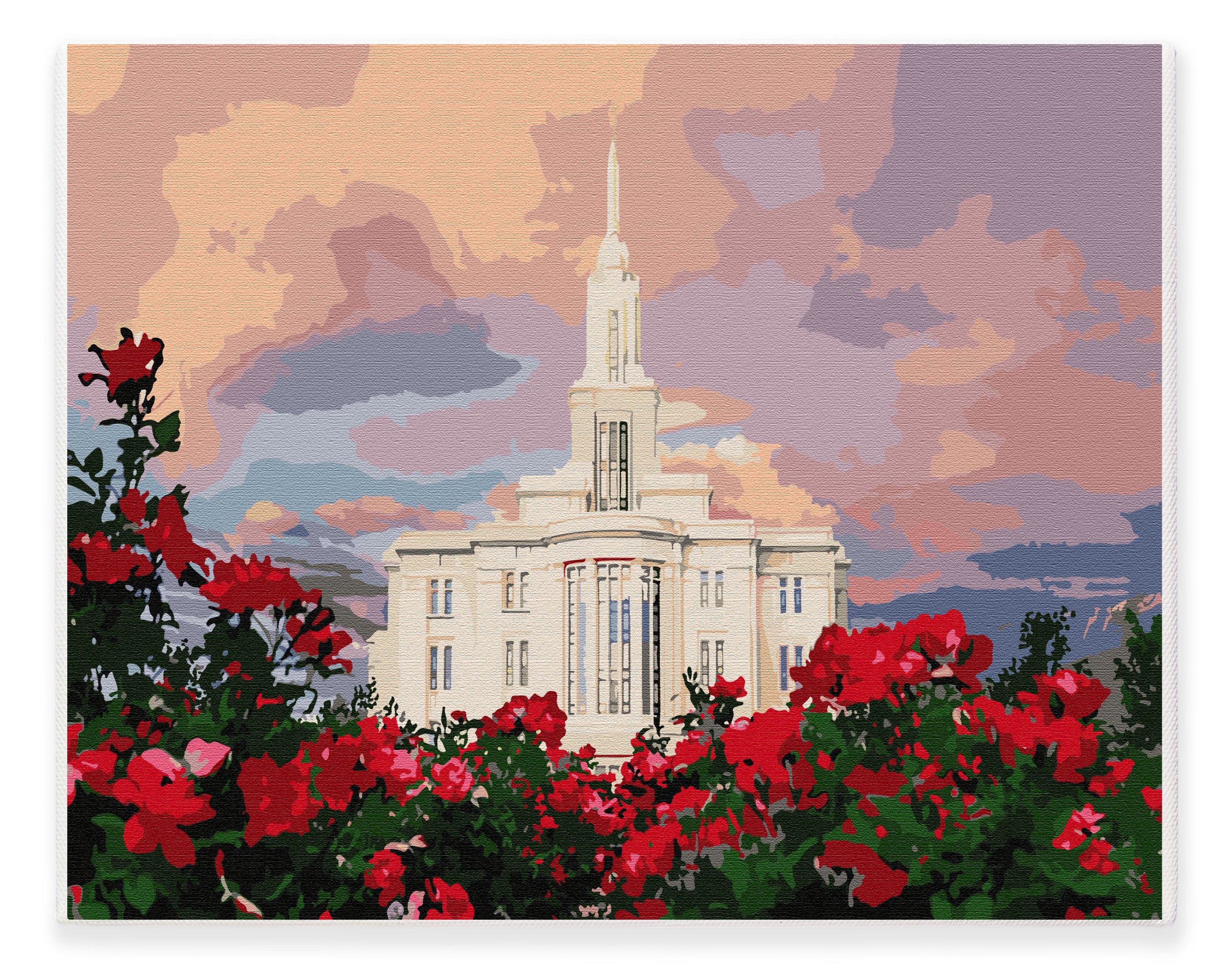 Payson Utah Temple | Paint By Numbers Kit