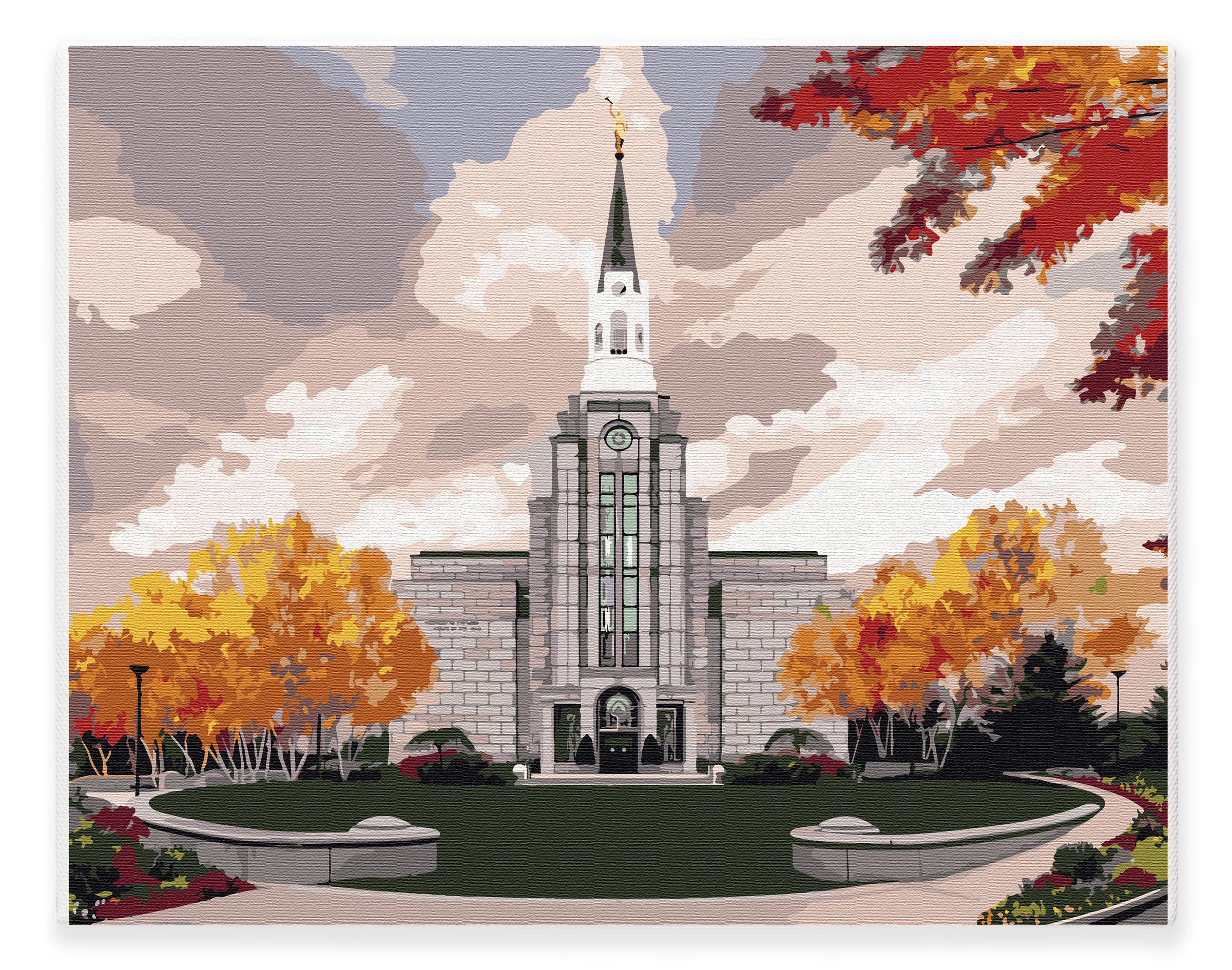 Boston Massachusetts Temple | Paint By Numbers Kit