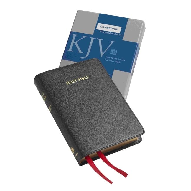Cambridge KJV Cameo Ref. Edition Bible, Black Goatskin Leather