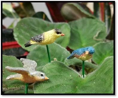 Birds In Flight, Mini Birds, Fairy Garden Birds