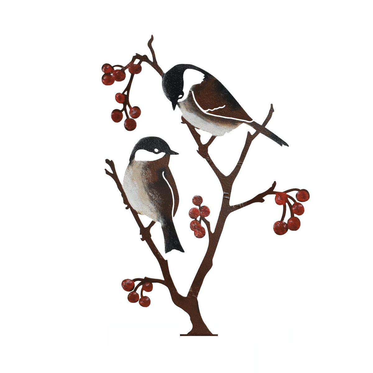 Chickadees & Berries Tab - Painted