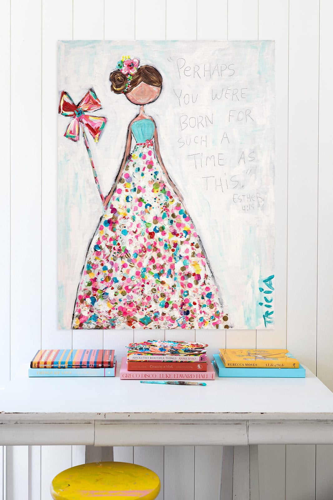 Confetti Esther Brunette Giclee