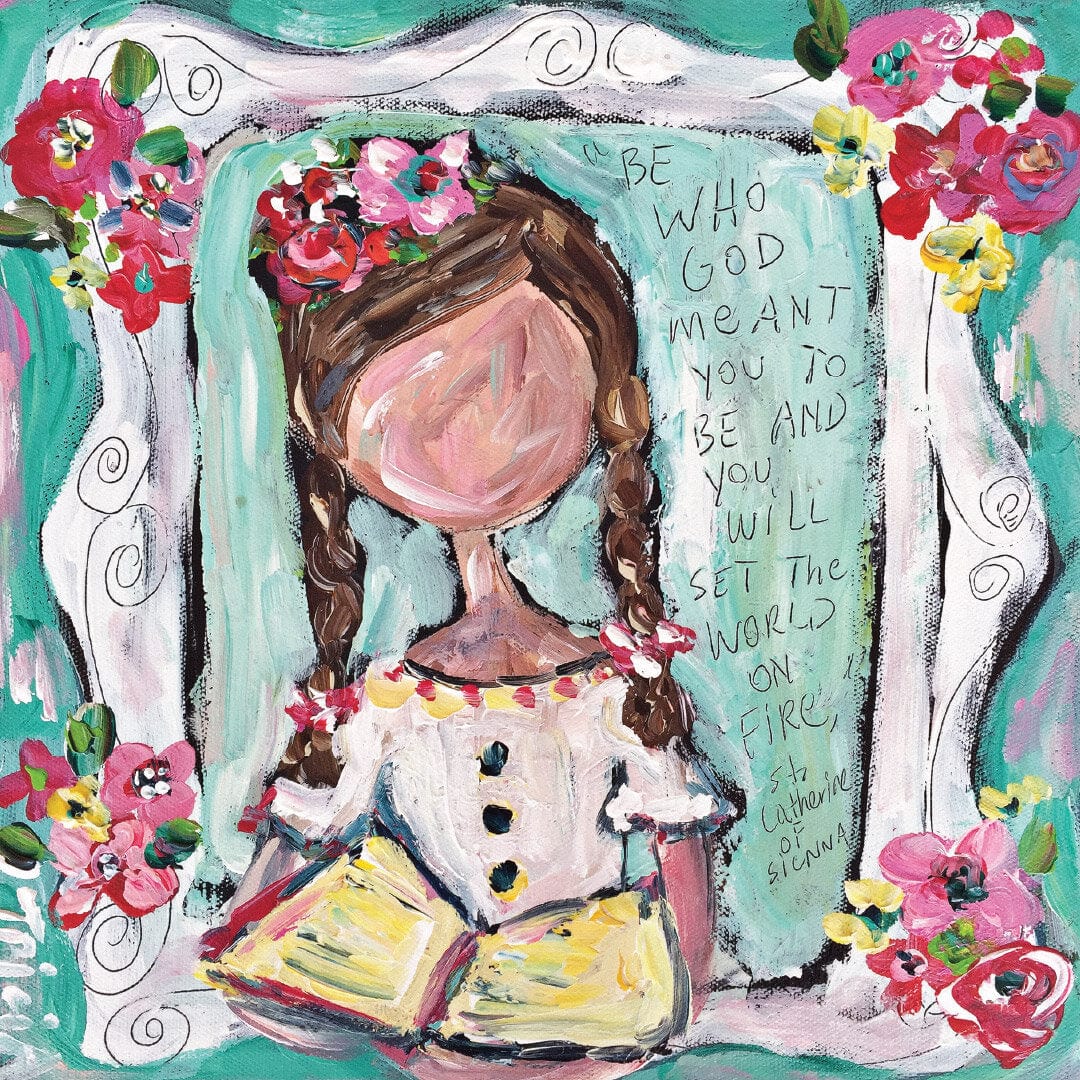 Be, Roses and Books Print