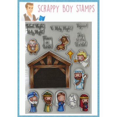 Away In A Manger - 6x8 Stamp