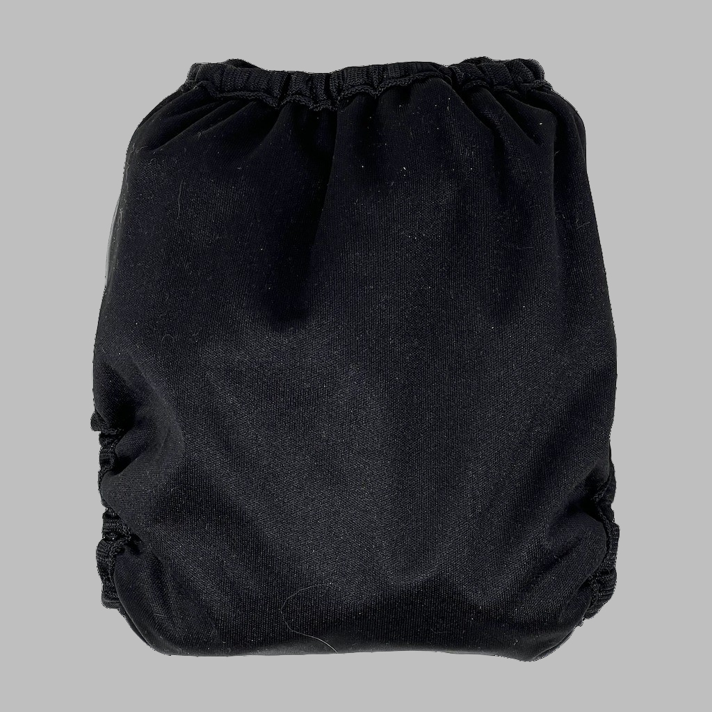 Black with Black Snaps - Newborn Hybrid Diaper