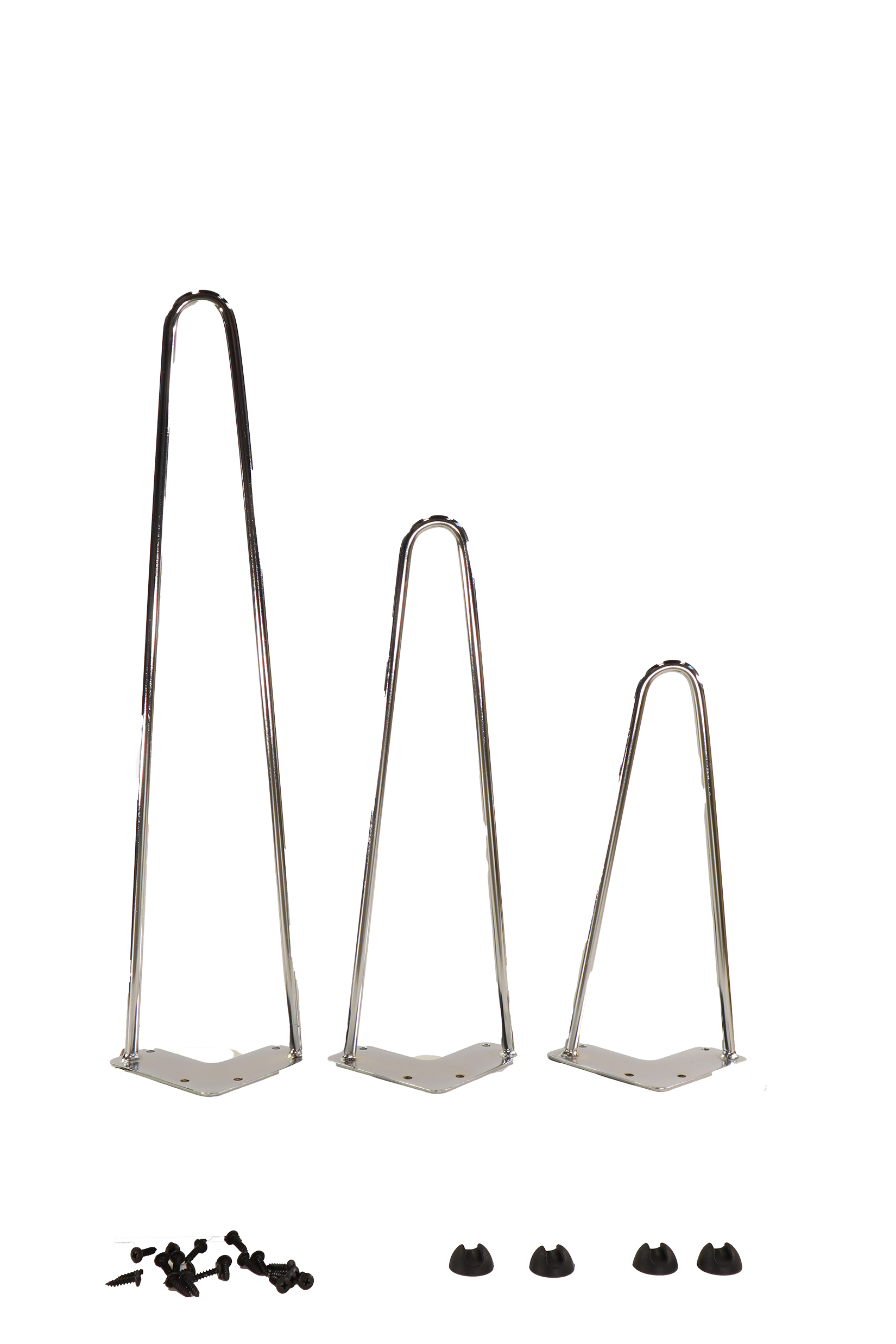 2 Rod Chrome Hair Pin Legs