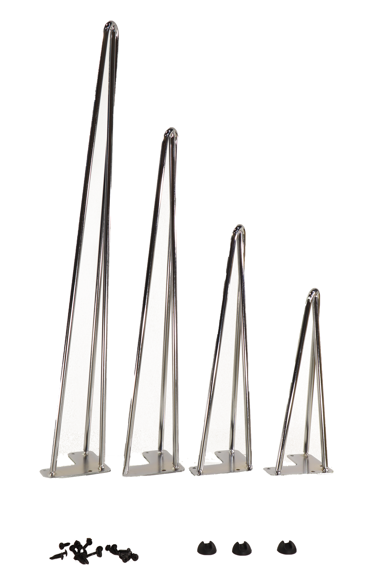 3 Rod Chrome Hairpin Legs