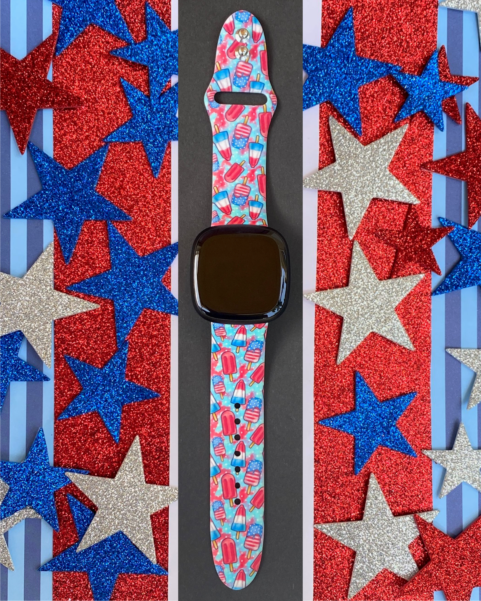 4th of July Fitbit Versa 3/Versa 4/Sense/Sense 2 Watch Band