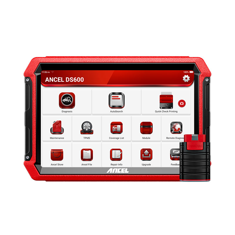 ANCEL DS600 Advanced Diagnostics Tool with Offline/Online Coding, and 34 Resets Actuation Testing/Bi-Directional Control Two Years of Free Upgrades