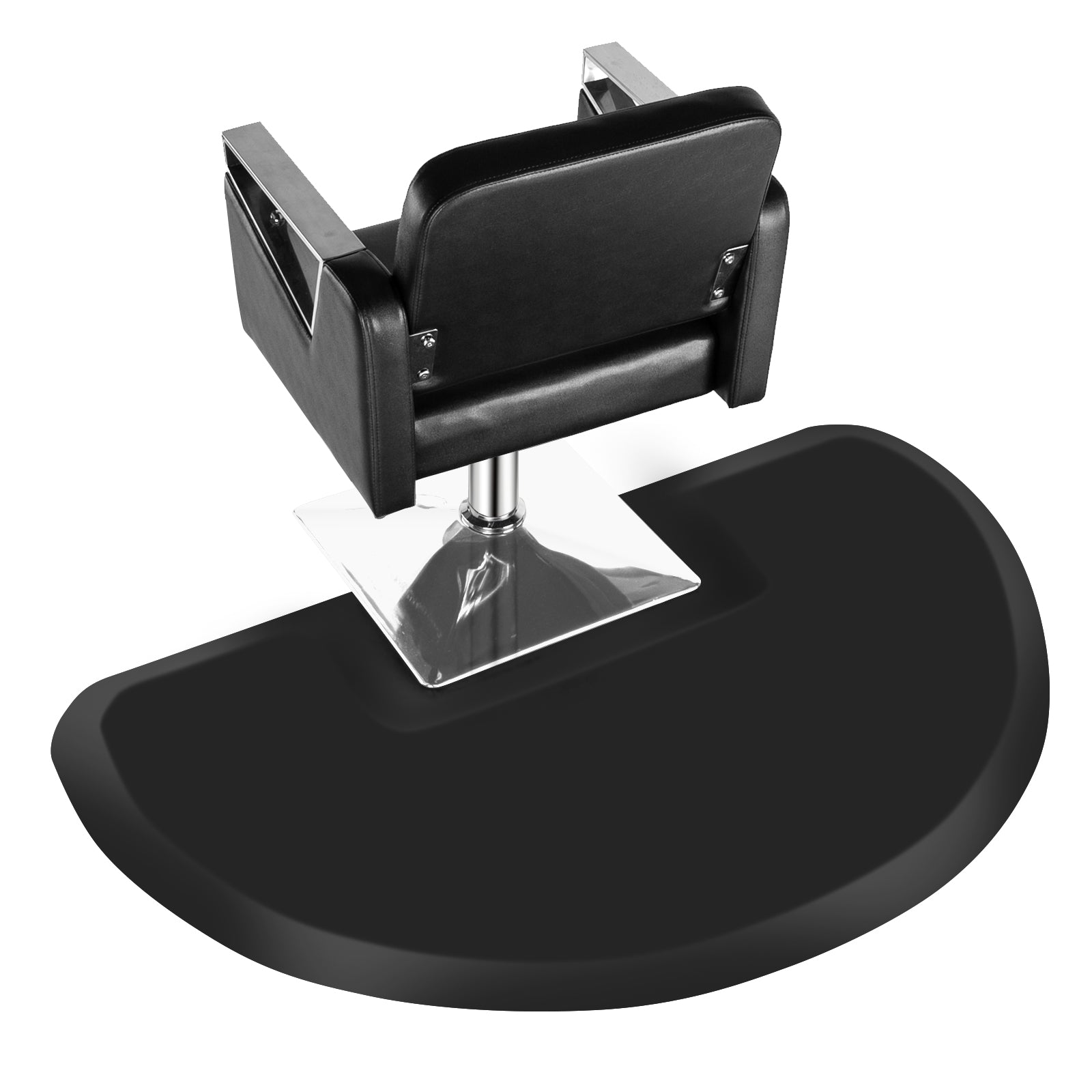 OmySalon 3' x 5' Circular Anti Fatigue Salon Mat for Square Base Styling Chair