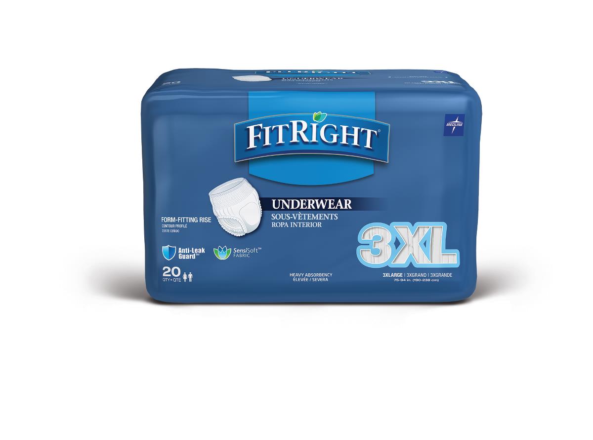 Fitright Protective 3XL Underwear 20ct