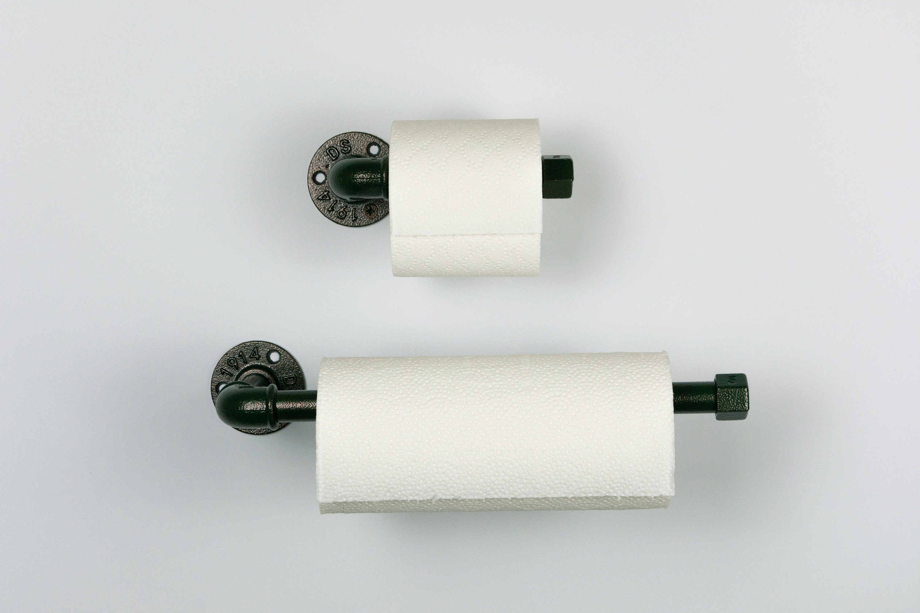 Antique Towel Holder, Antique Toilet Paper Holder - Antique Green Copper Farmhouse Bathroom Hardware