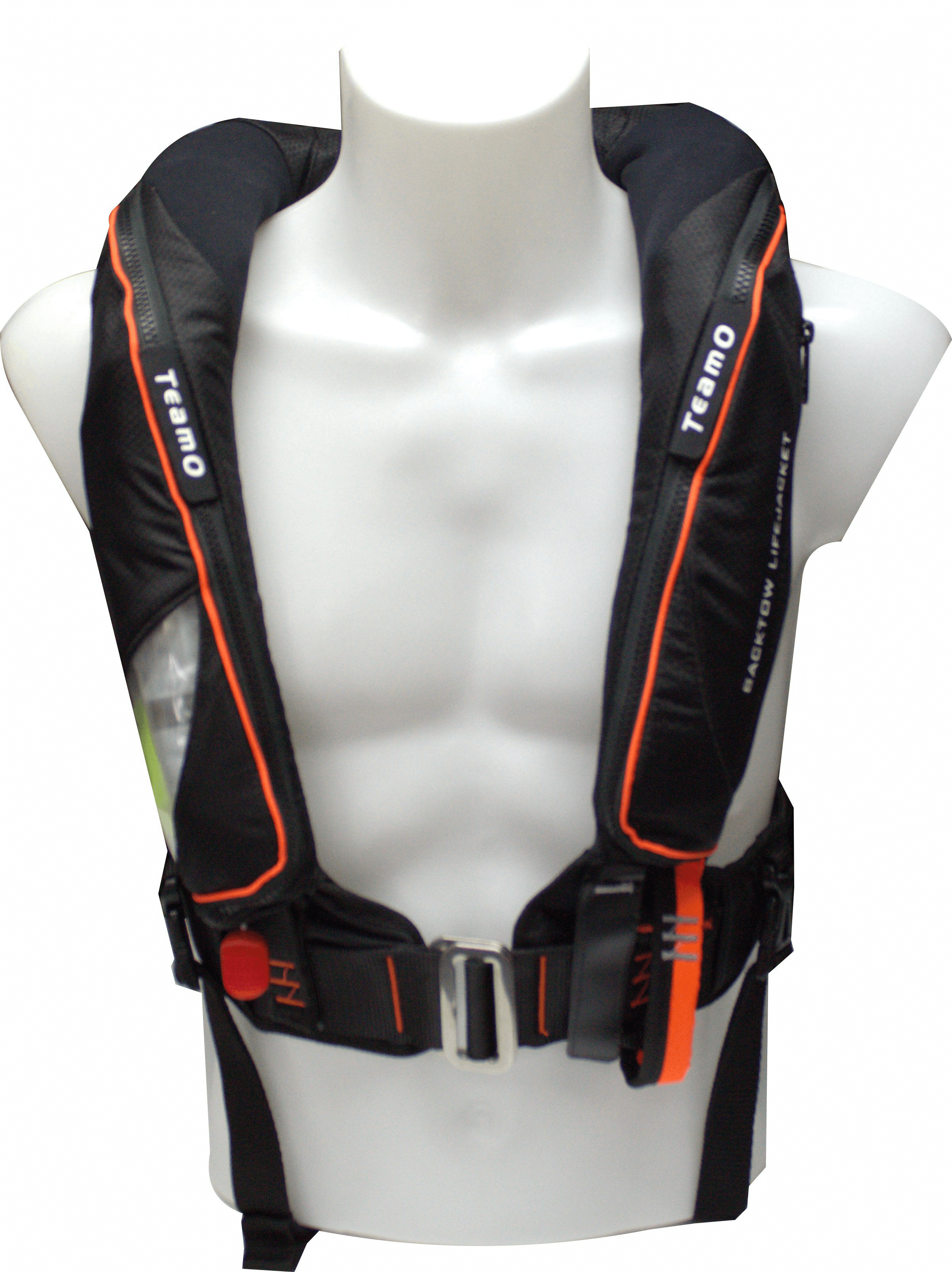 TeamO PFD with BackTow™ - Offshore Black ProSensor Elite