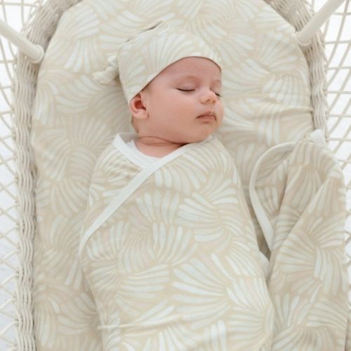 Fitted Jersey Cotton Bassinet Sheet/Change Table Cover | Sandy Shell