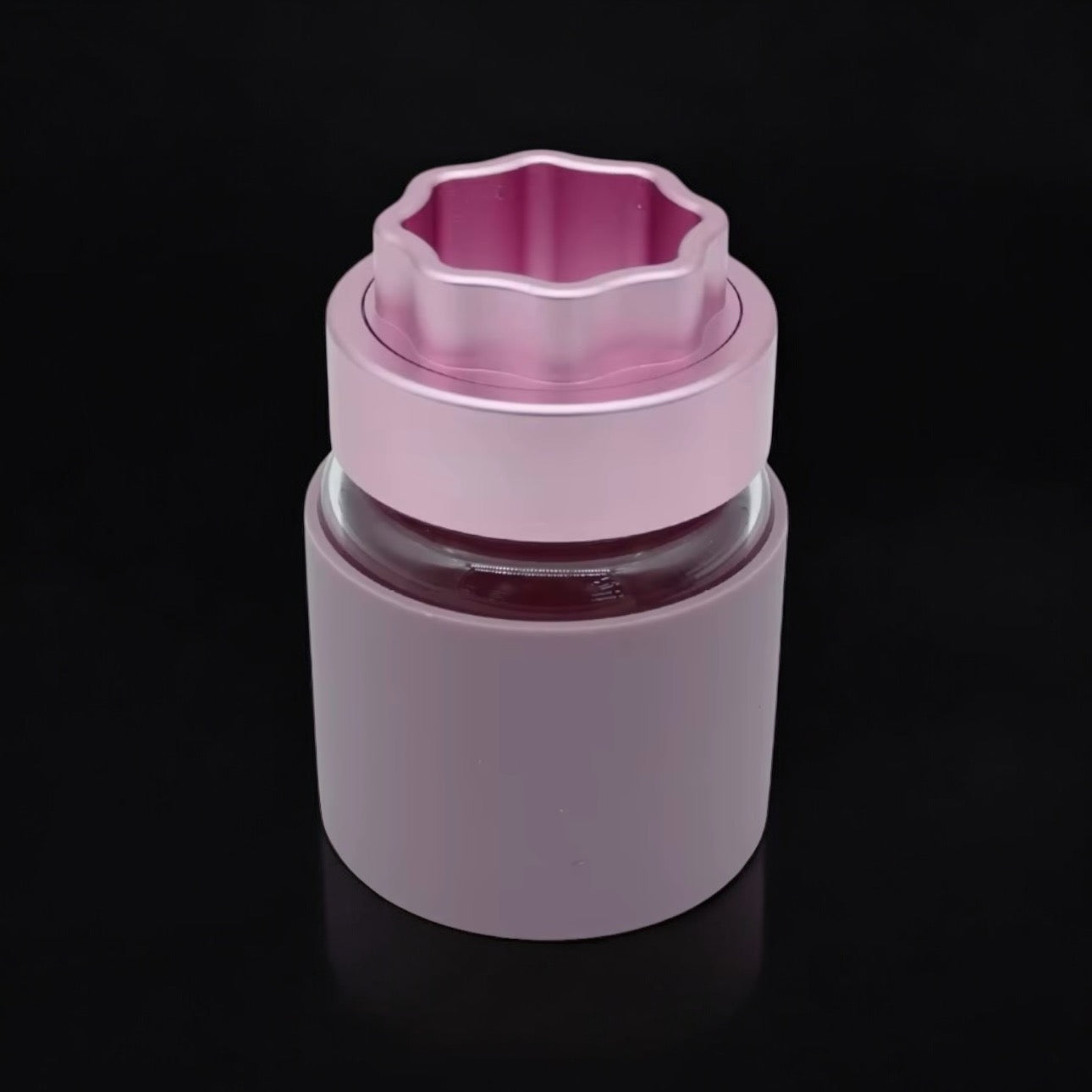 2-in-1 Aluminum Grinder with Glass Jar | Herb Grinder & Storage Container