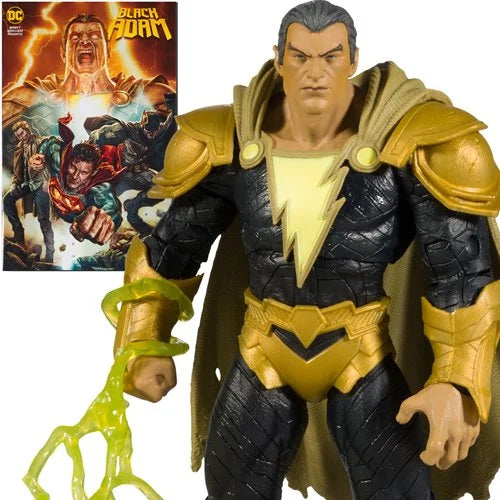 INSTOCK  Black Adam Page Punchers 7-Inch Scale Action Figure with Black Adam Comic Book