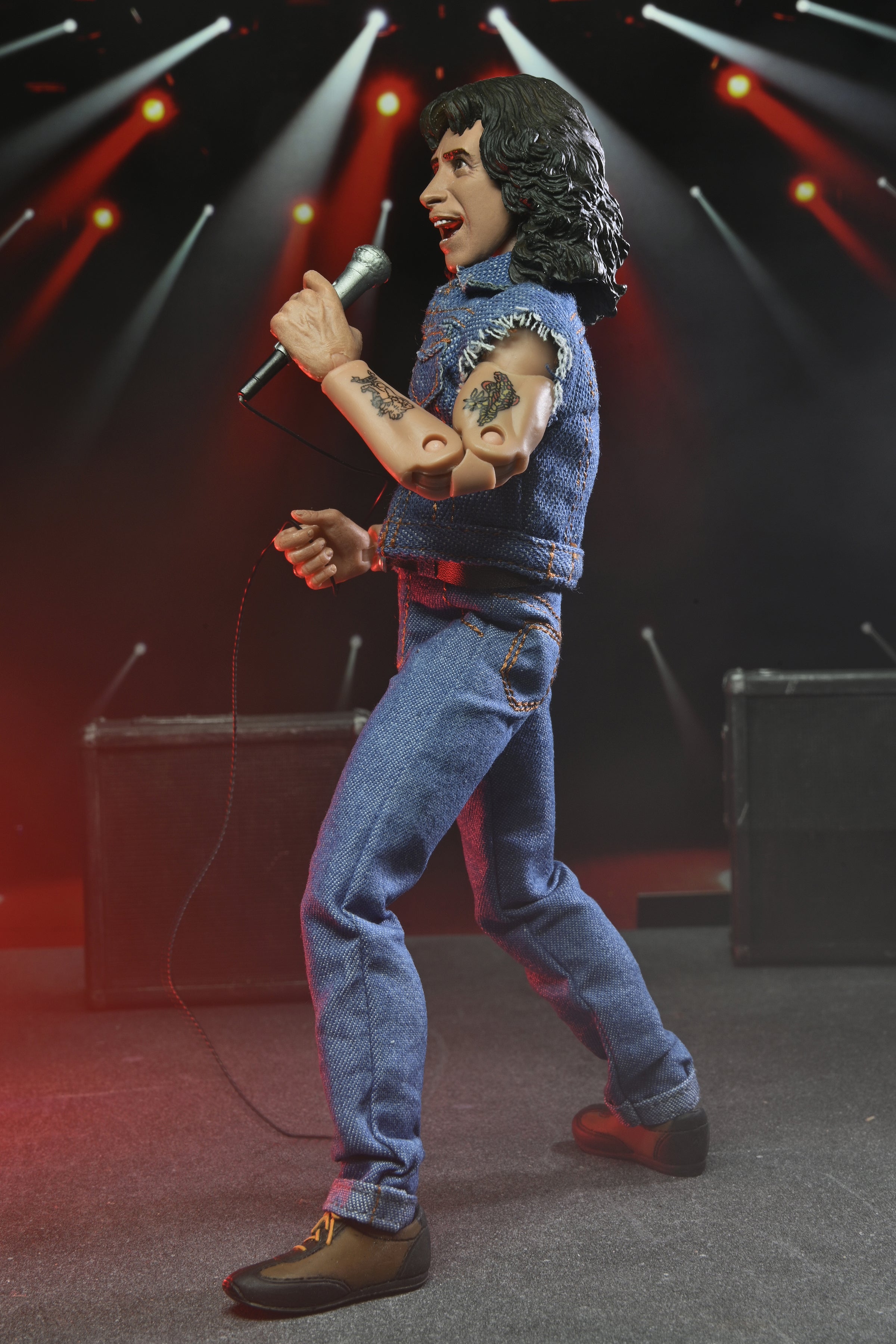INSTOCK BON SCOTT 8IN CLOTHED NECA ACTION FIGURE