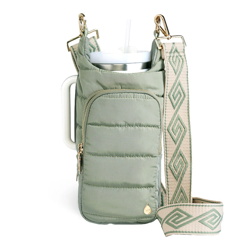 HydroBag® HANDLE™ - Sage Green with Sage and Tan Strap