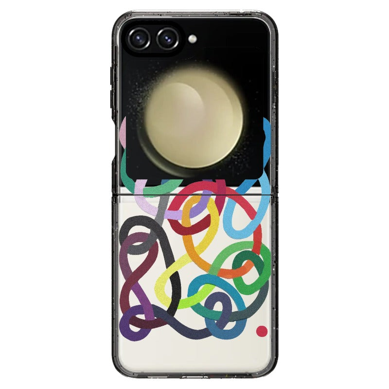 Abstract Colorful Threads Phone Case_Samsung Z Flip [1459658]