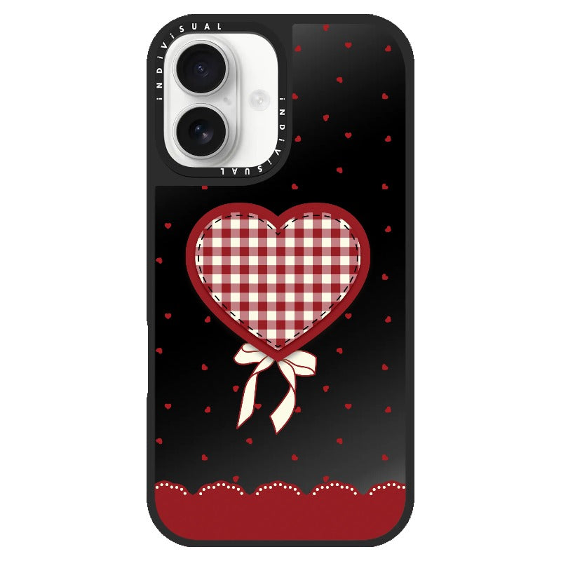 "Be Fearless" Heart, Lace and Polka Dots Phone Case_Clear Impact Phone Case [1503684]