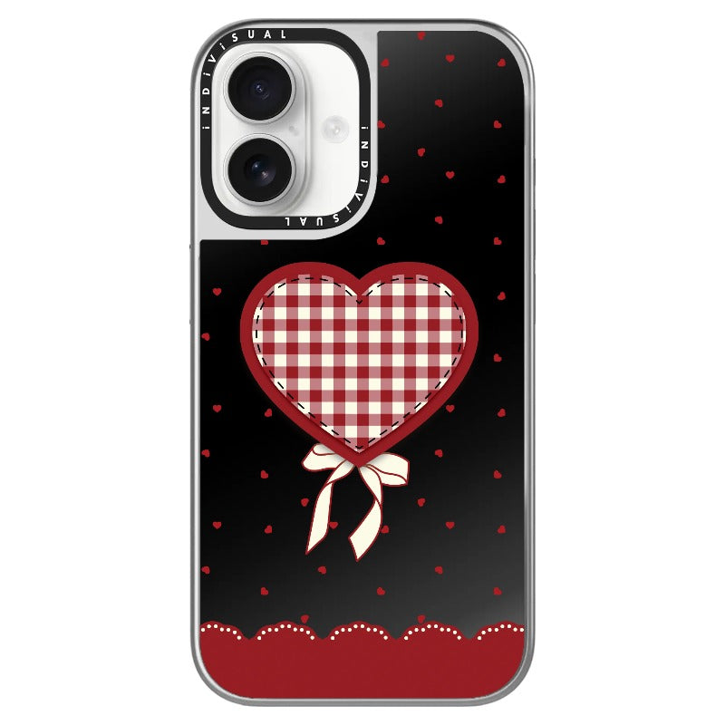 "Be Fearless" Heart, Lace and Polka Dots Phone Case_Clear Impact Phone Case [1503684]
