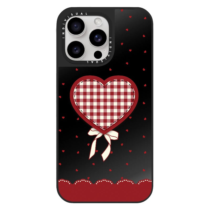 "Be Fearless" Heart, Lace and Polka Dots Phone Case_Clear Impact Phone Case [1503684]