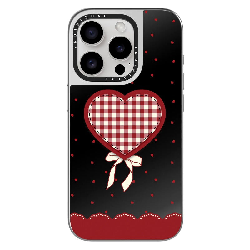 "Be Fearless" Heart, Lace and Polka Dots Phone Case_Clear Impact Phone Case [1503684]
