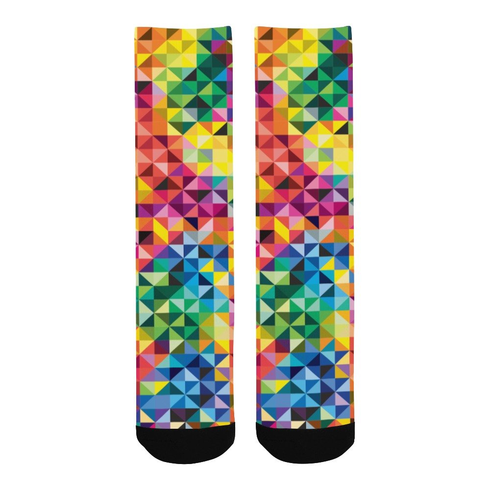 Gay Pride Vibrant Sneakers and Casual Shoes Design Men's Custom Socks