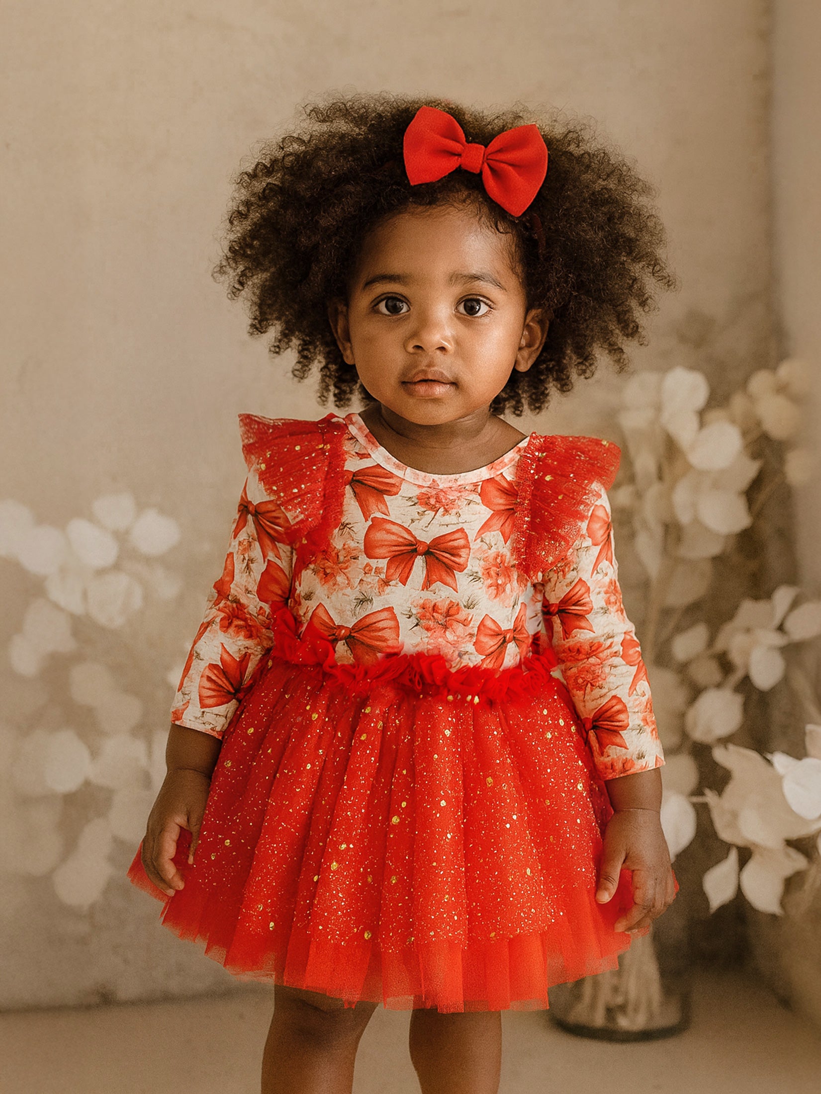 All I Wish Red Bow Dress