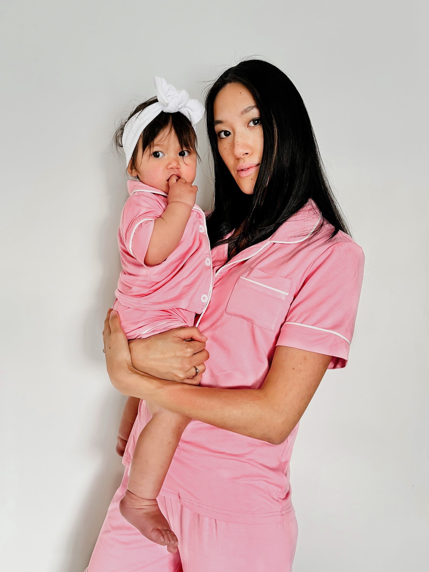 Cloud Bamboo Sleep Shirt for Mamas - Short Sleeve Blush