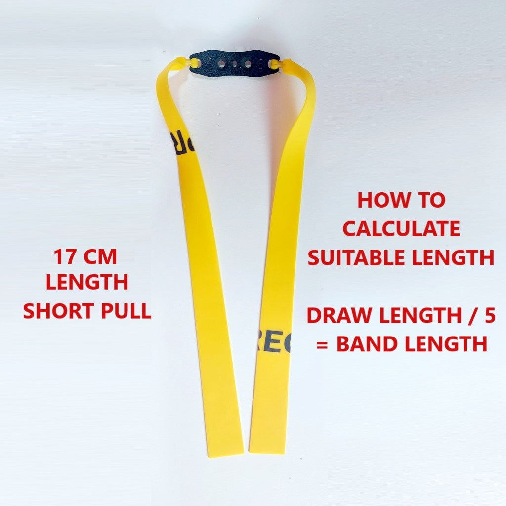 17CM Length Short Pull Rubber Band 0.55MM-1.0mm Thickness High Quality Slingshot Catapult Accessories and Replacement Flat Bands - 1 Piece