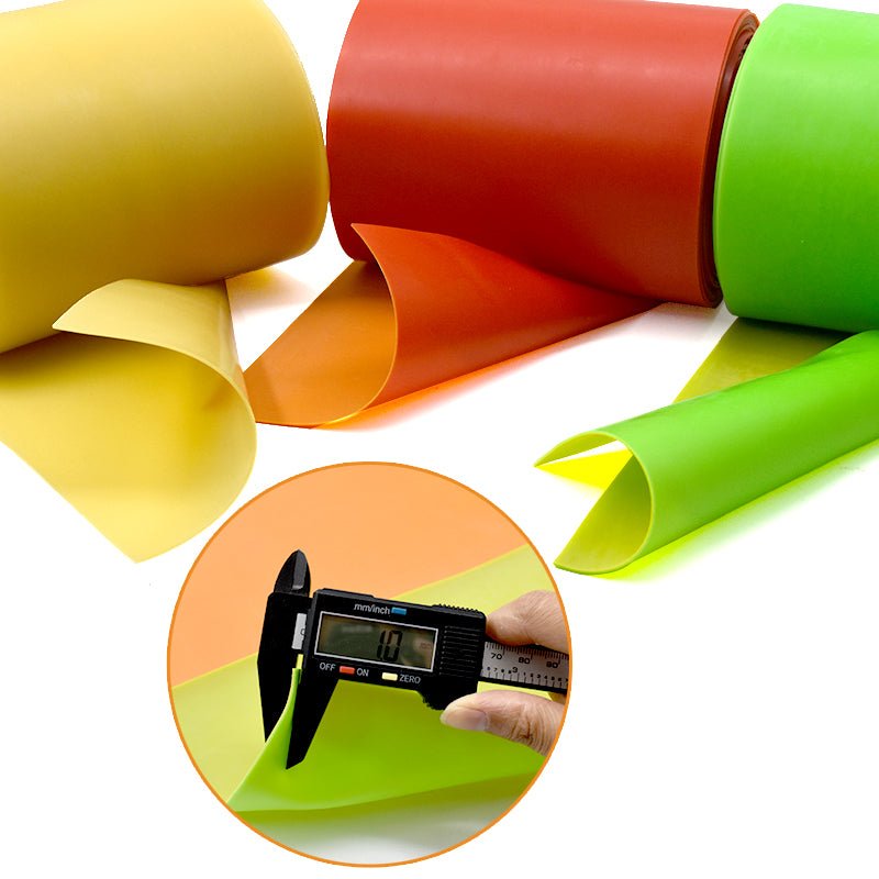 1MM to 2MM Thickness High Elasticity Rubber Band Roll Four Color Natural Color Slingshot Shooting Flat Rubber Band Roll Accessories