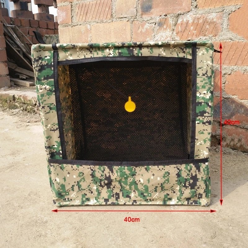40X40X40CM Folding Slingshot Target Box Outdoor Target Practice Canvas Slingshot Target Catch Box