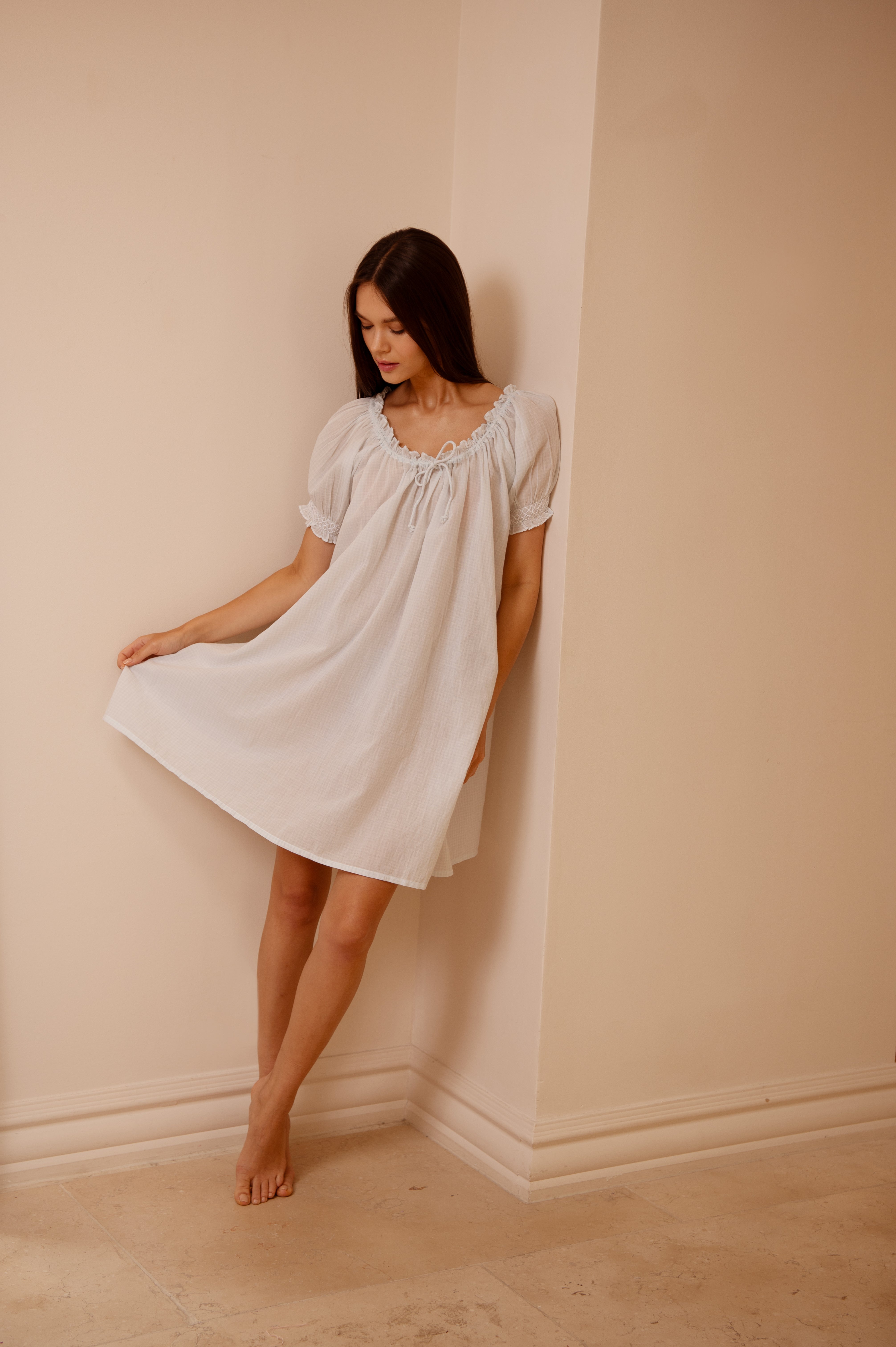 Clover - Pale Blue Gingham