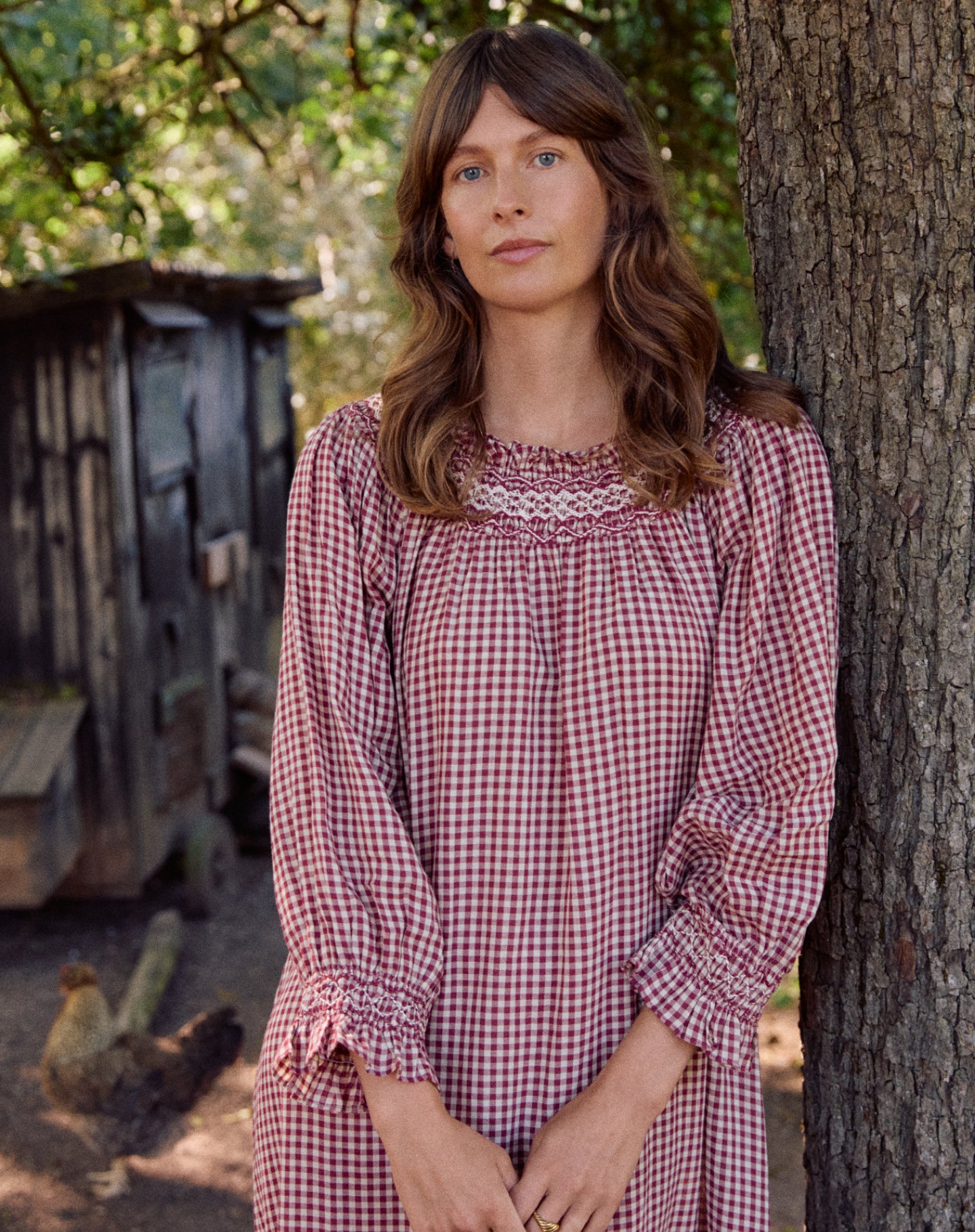 Georgie - Rust Gingham