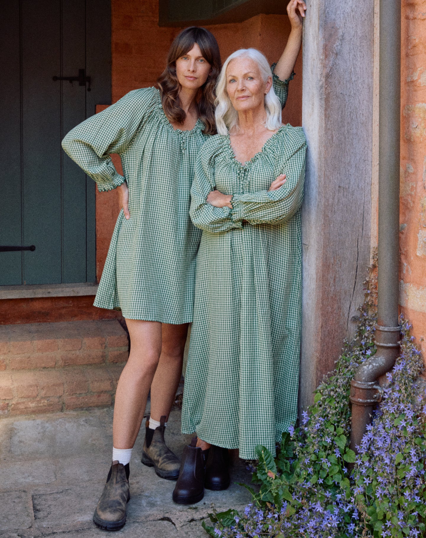 Etta Short - Fern Gingham