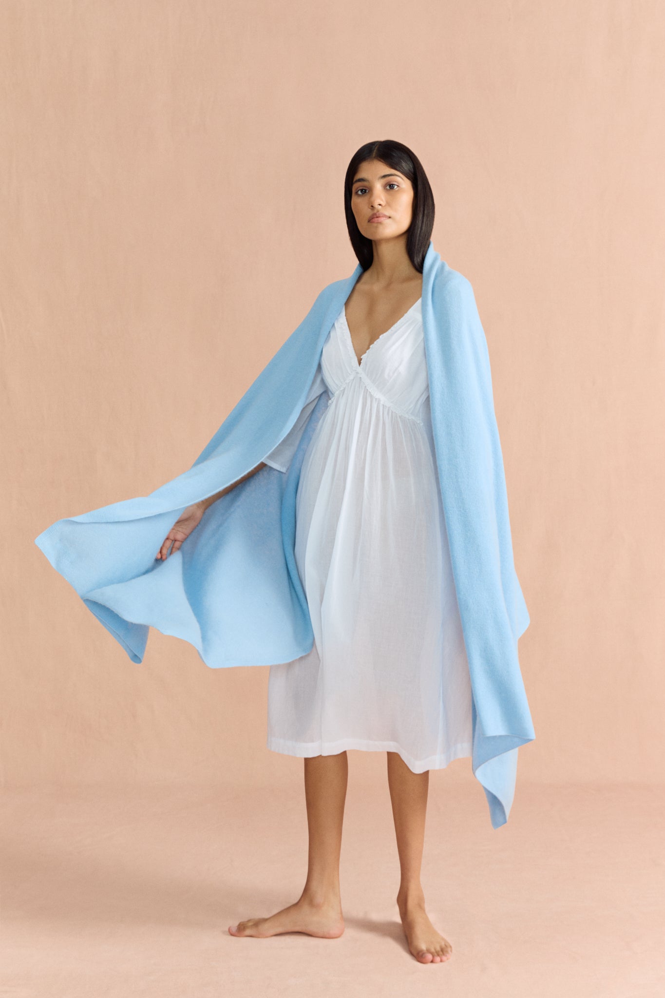 Cashmere Shawl - Blue