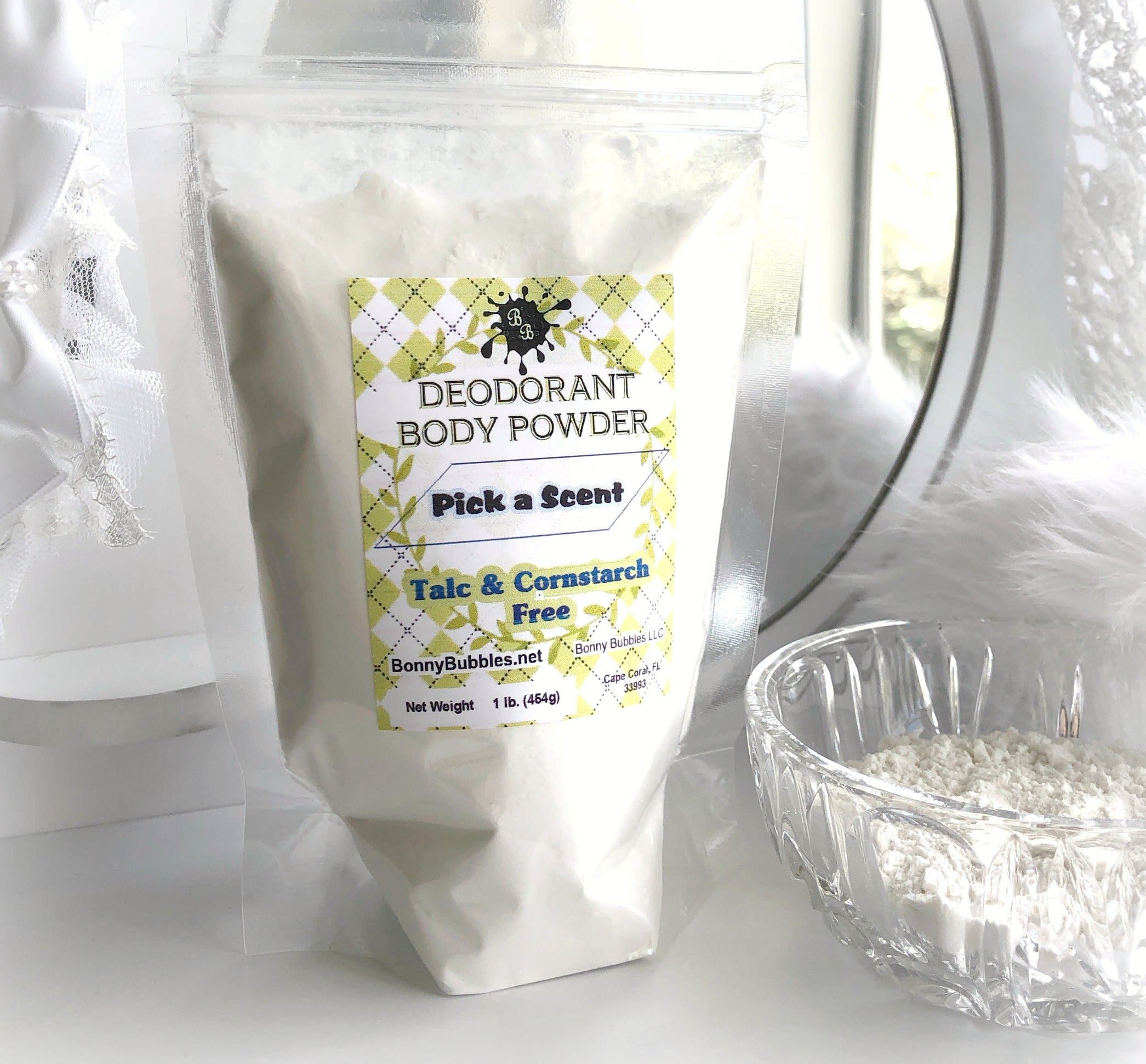 . BULK Body Powder - by the Pound - Talc and Cornstarch Free - pick a scent