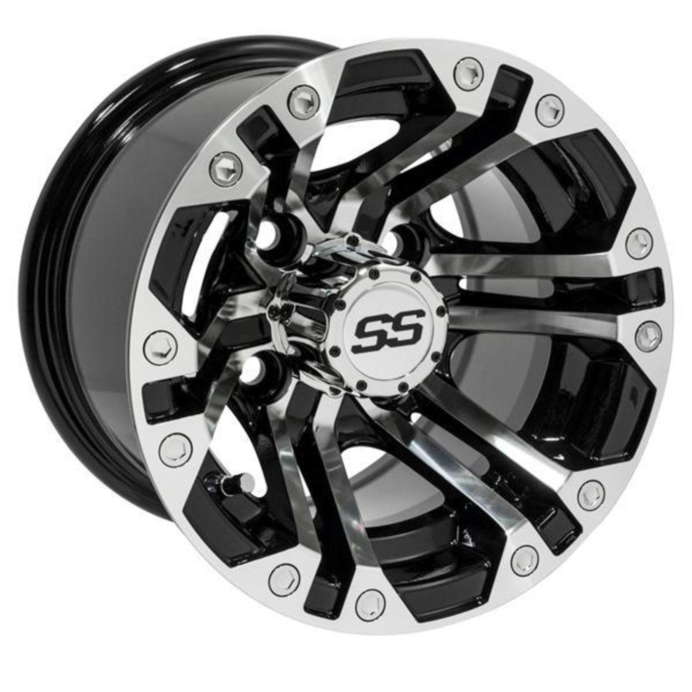 10x7 GTW Machined / Black Specter Wheel