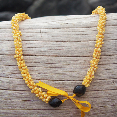 Yellow Mongo Shell Lei