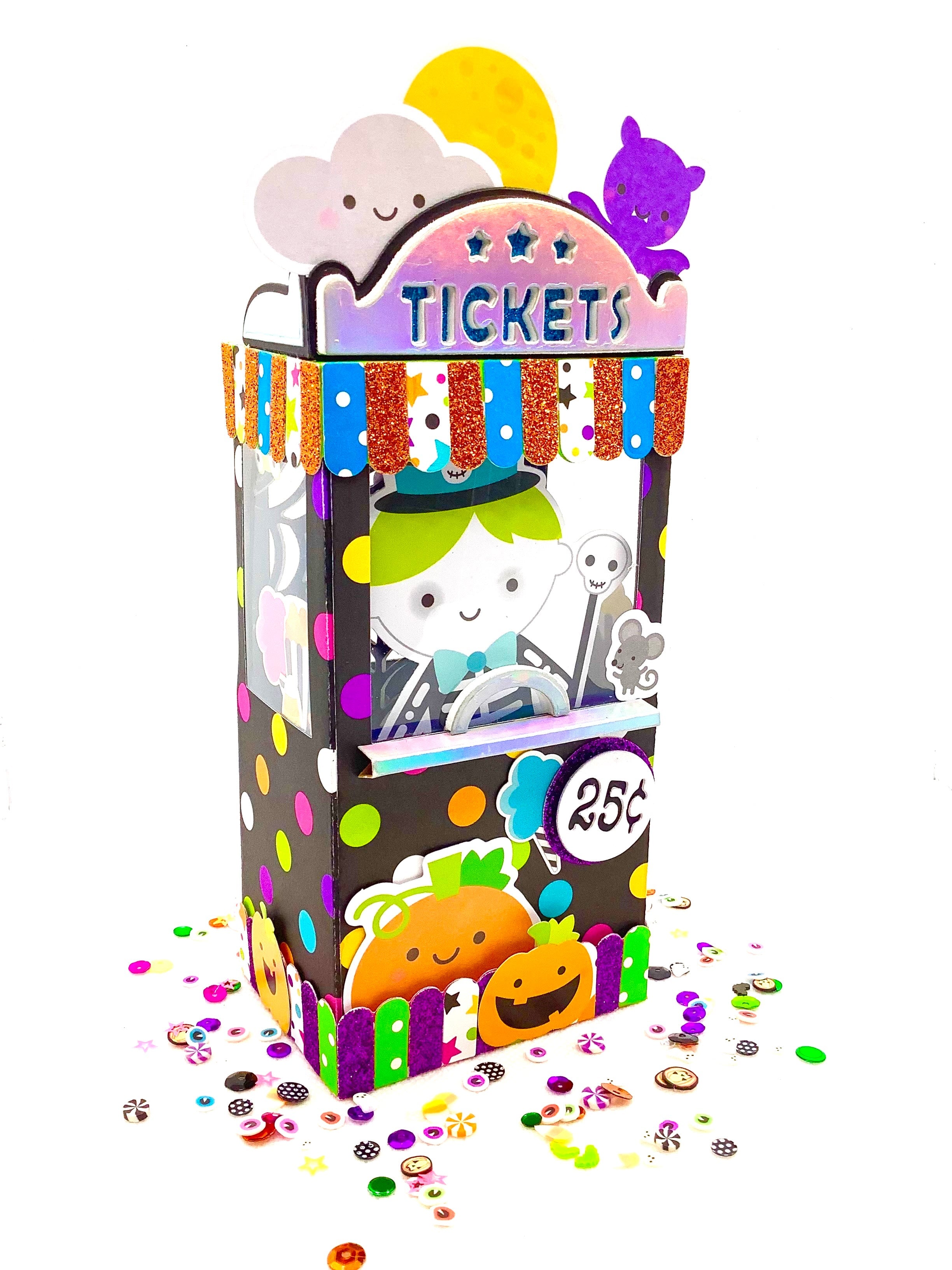 3D Ticket Booth Gift Box