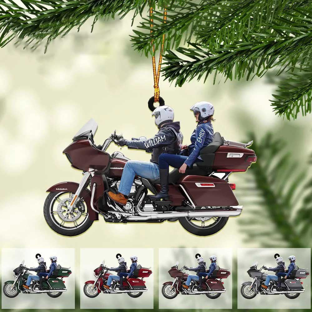 2024 New Release Personalized Biker Couple Ultra Limited Motorcycle Ornament