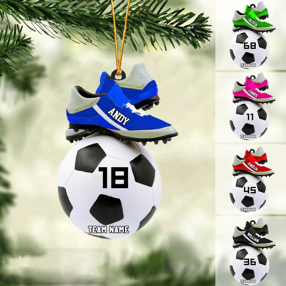 2024 Personalized Soccer Christmas Ornament - Great Gift Idea For Soccer Players & Soccer Lovers