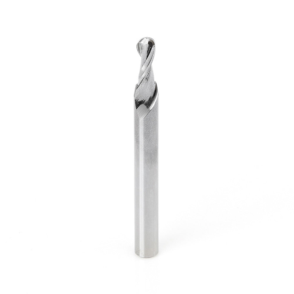 Amana Up-Cut Spiral Ball Nose 3/16" Dia., 3/32" Radius