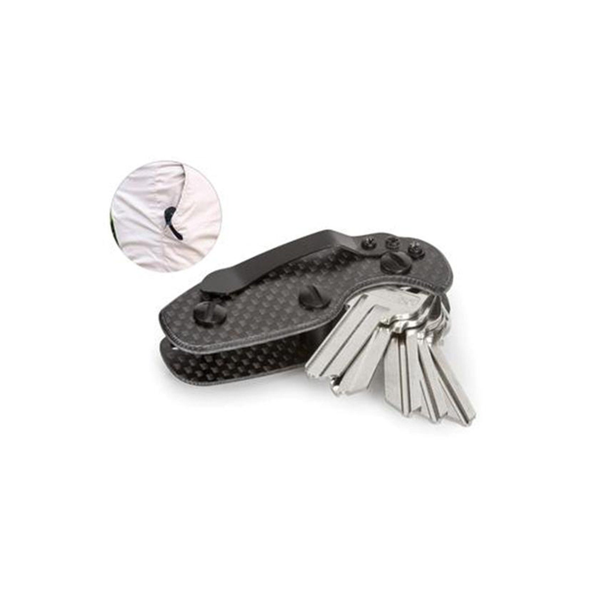 Real Carbon Fiber Key Holder & Organizer | MINIMALIST