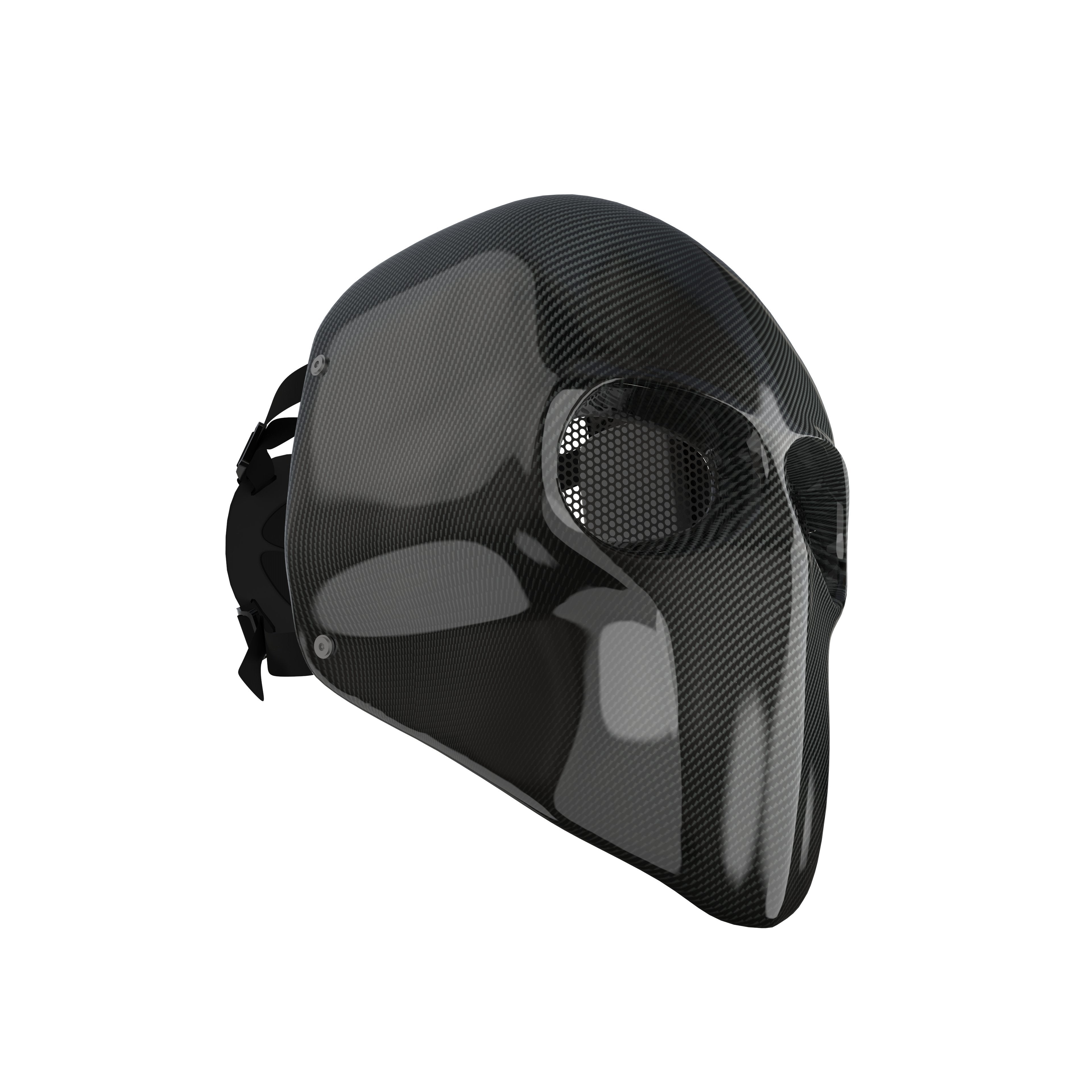 Army Of 2 Mask Real Carbon Fiber