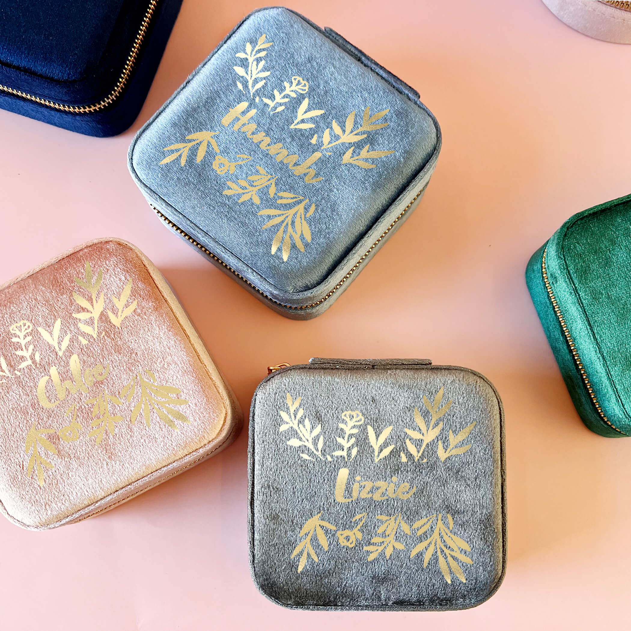 'Bridesmaid' 'Maid Of Honour' Square Jewellery Organiser