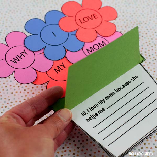 10 Reasons I Love My Mom / Mum - Mother's Day Craft for Kids